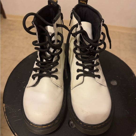 Dr. Martens Other - Great condition DR. Marten’s, white leather, lace up, with side zipper.